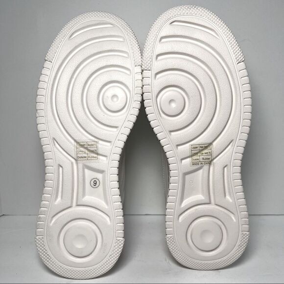 Princess Polly Dylan White Eco Vegan Leather Platform Sneakers 9 - Picture 8 of 11